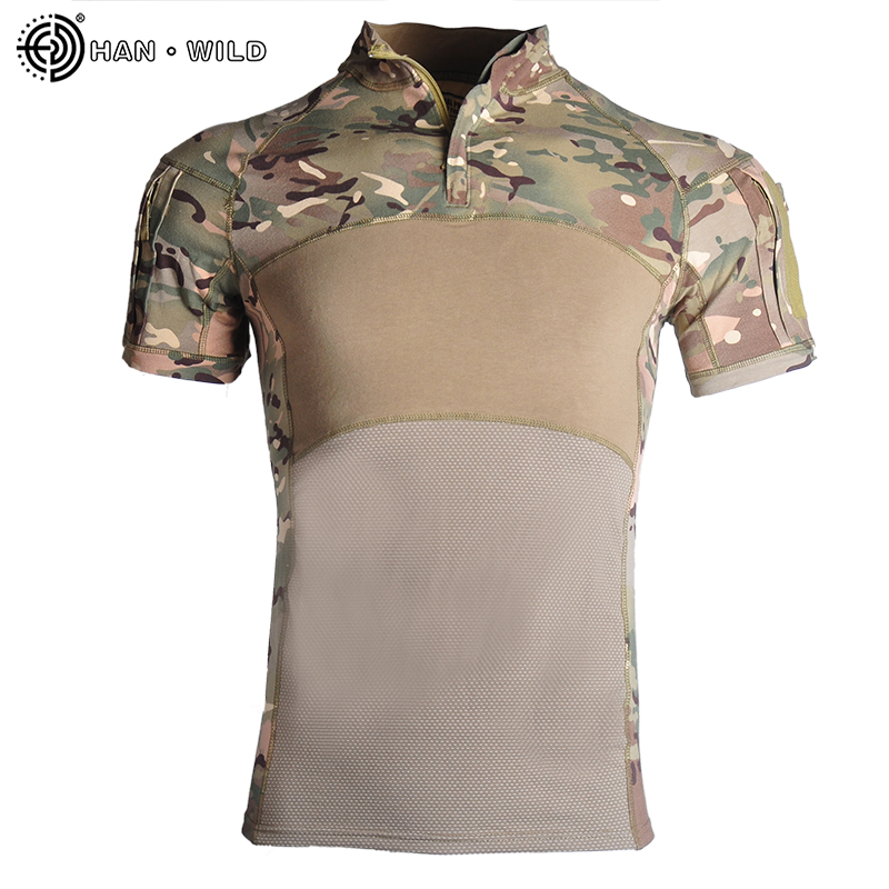 Wildman Hunting & Outdoor Robertson Photos - Men Combat Shirts Airsoft Tactical T