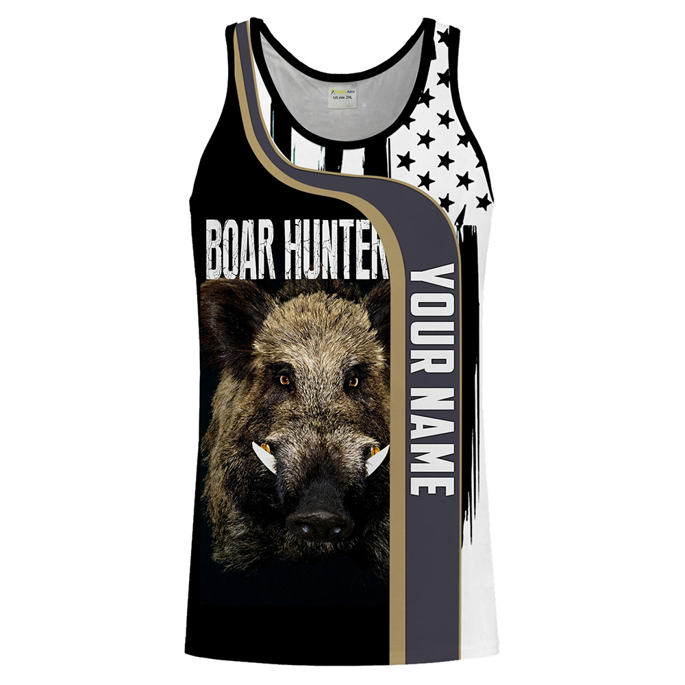 Custom Name Boar Hunter Tank T - đánh giá và giá Outdoor Hunting Dog Names