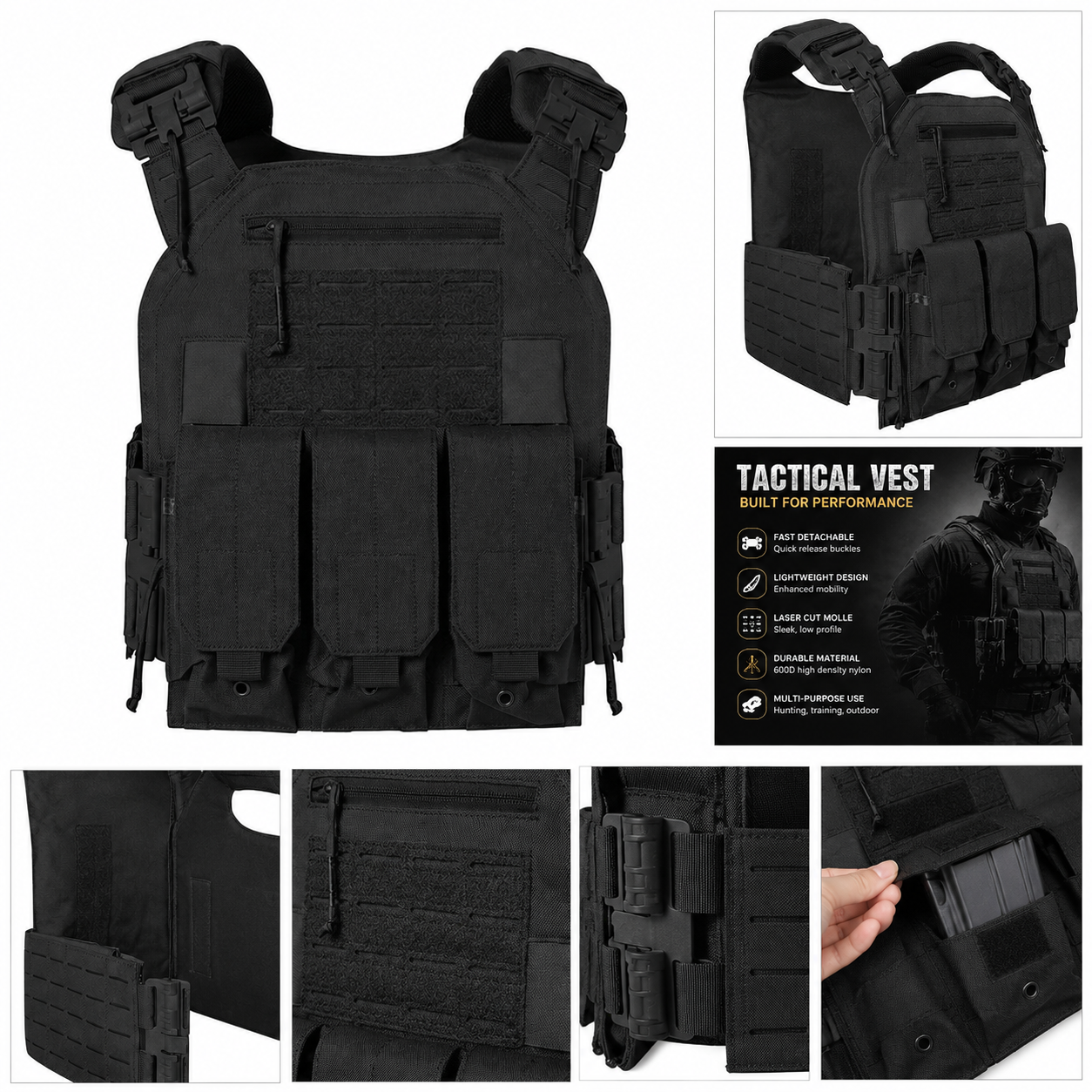 Tactical vest, quick disassemb - đánh giá và giá Outdoor Hunting Packs