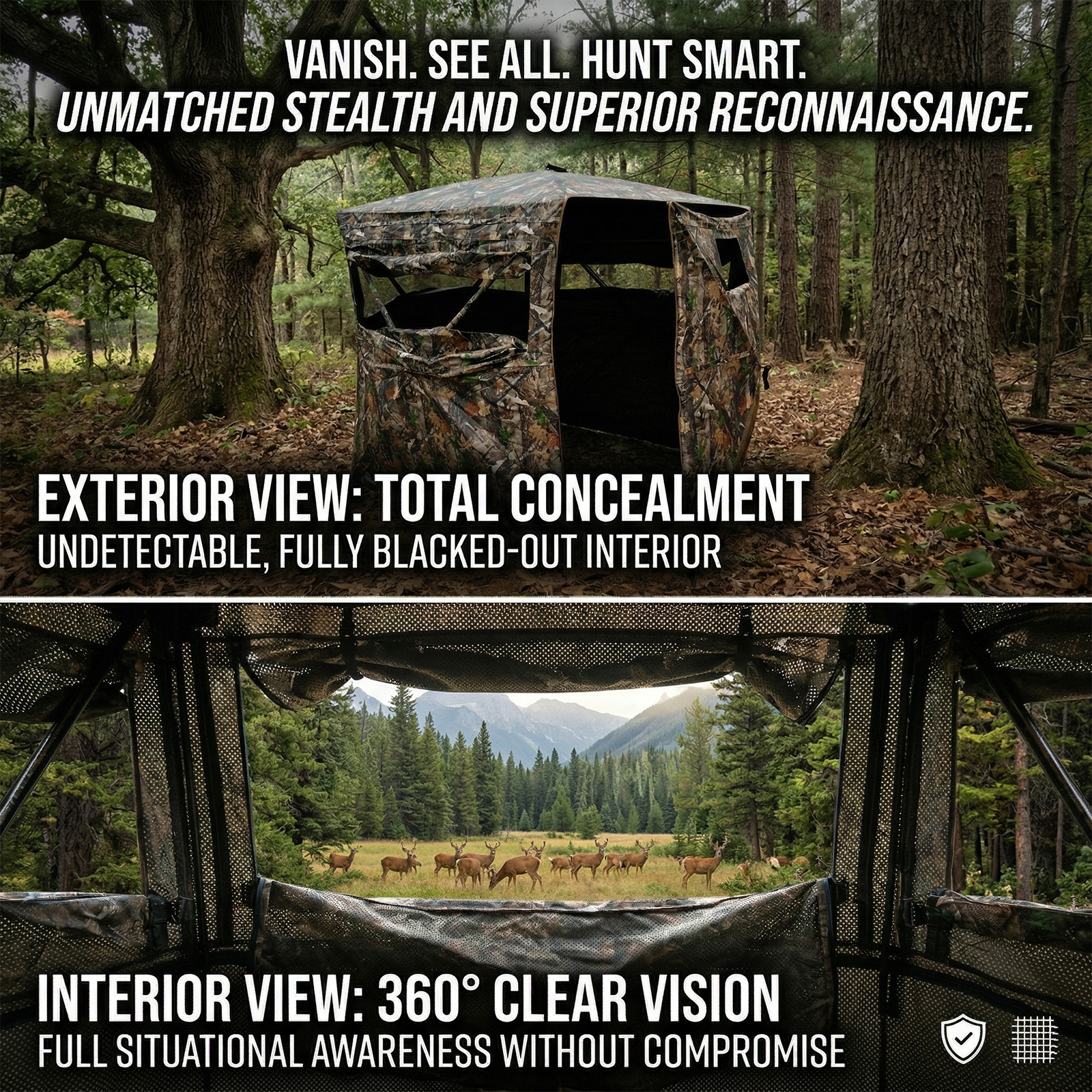 Camouflage Pop-Up Hunting Blin - đánh giá và giá Hunting & Outdoor Supplies Carterton