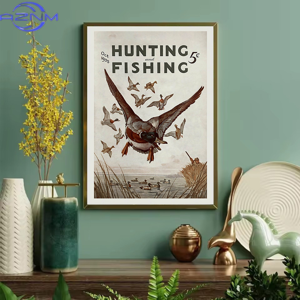 AZNM Retro Wildlife Outdoor Hu - đánh giá và giá Outdoor Hunting Pictures