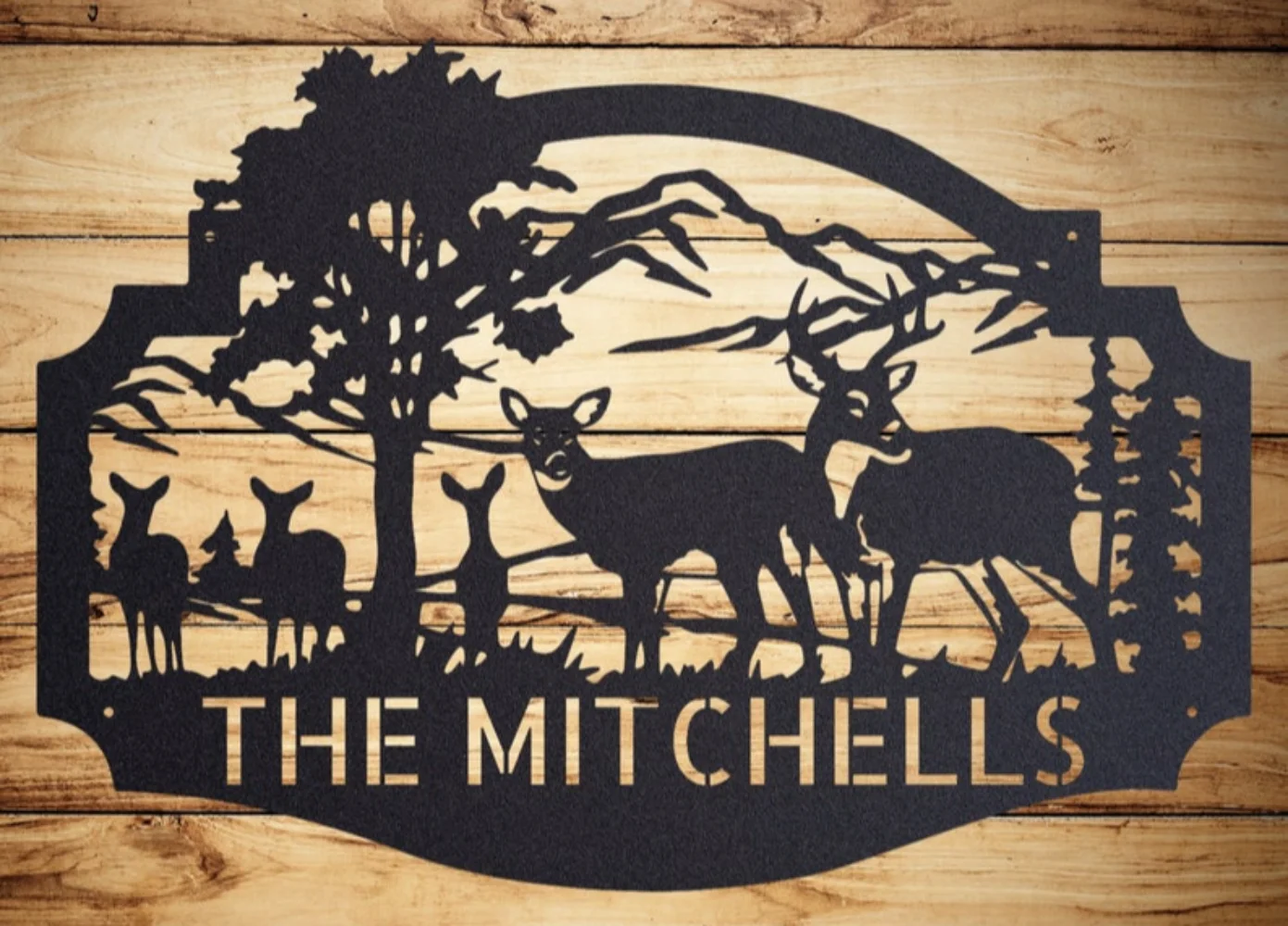 Personalized Deer Metal Cabin  - đánh giá và giá Outdoor Hunting Names