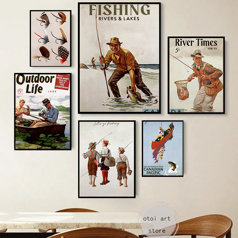 Vintage Fishing Retro Travel O - đánh giá và giá Outdoor Hunting Pictures