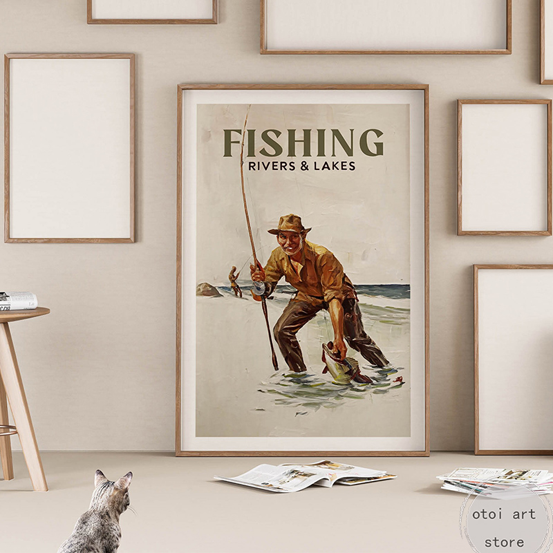 Vintage Fishing Retro Travel O - đánh giá và giá Outdoor Hunting Pictures